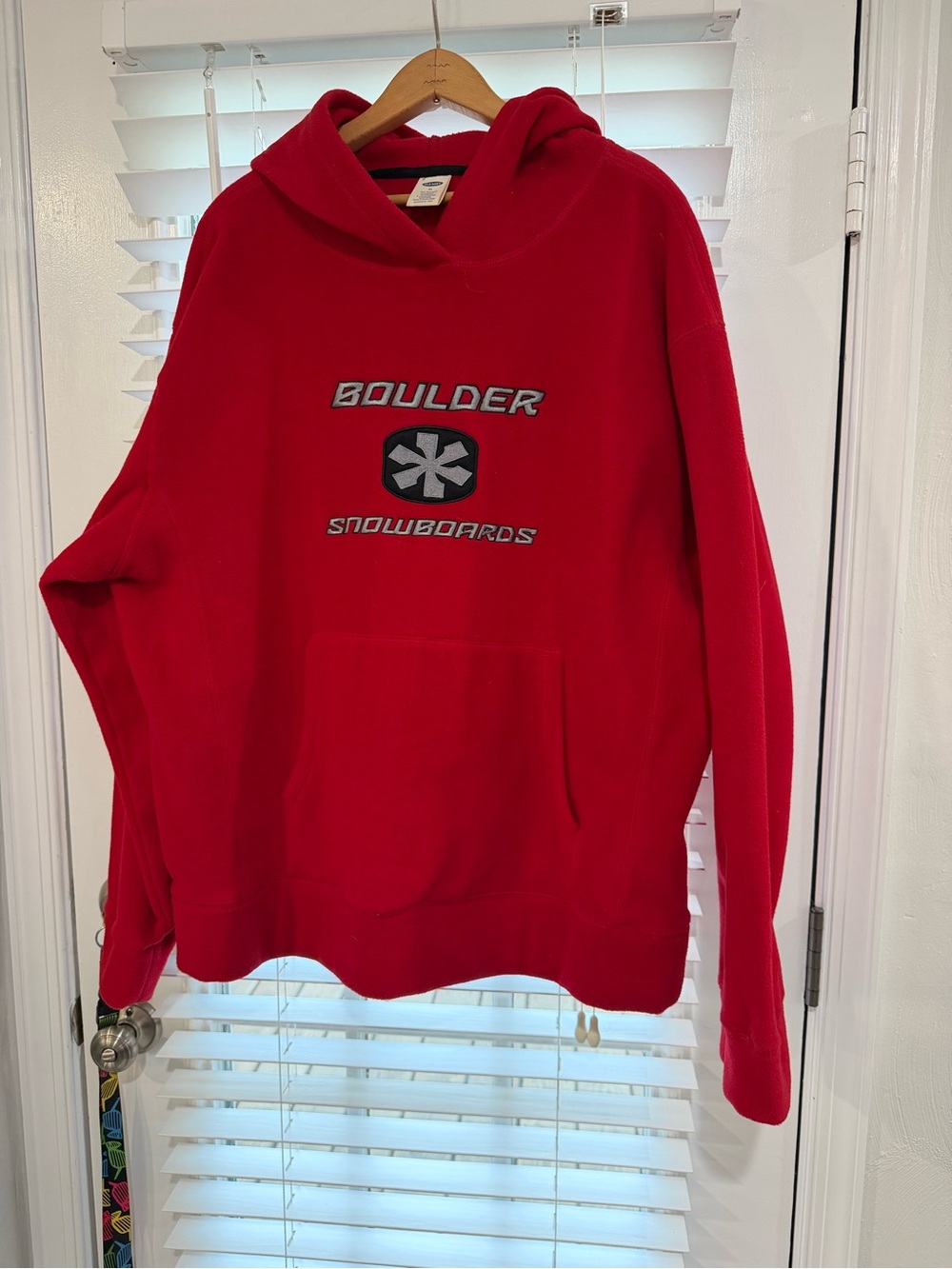 Old Navy Red Hooded Pullover Sweatshirt